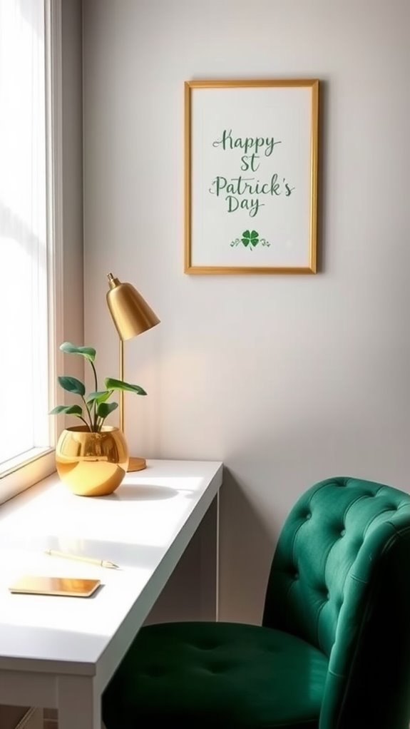 accent with golden hues