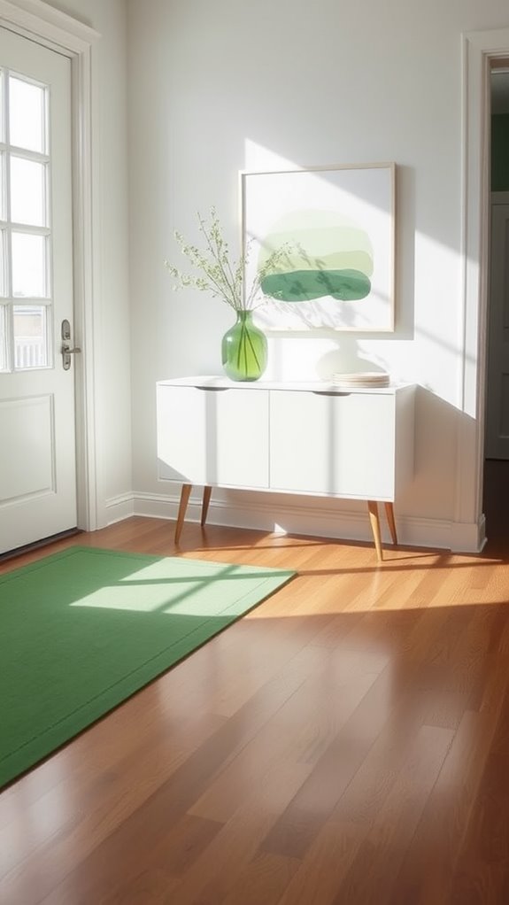 add subtle green accents