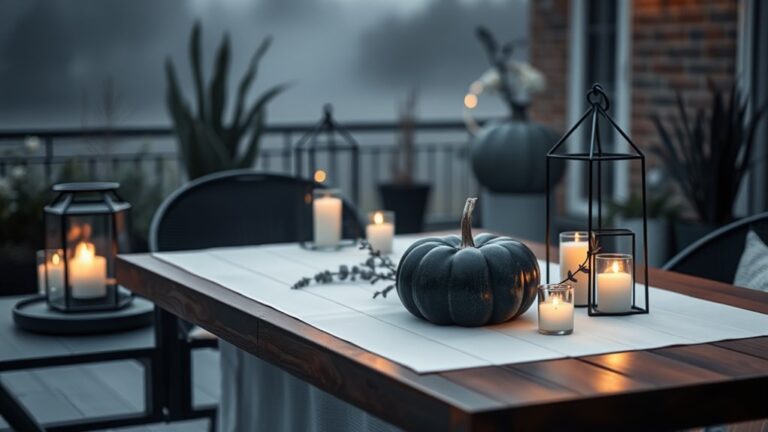 chic minimalist halloween decor