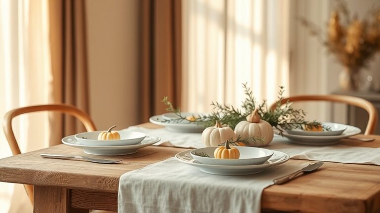 chic minimalist thanksgiving decor