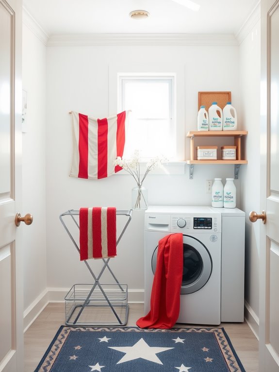 choosing minimalist laundry decor