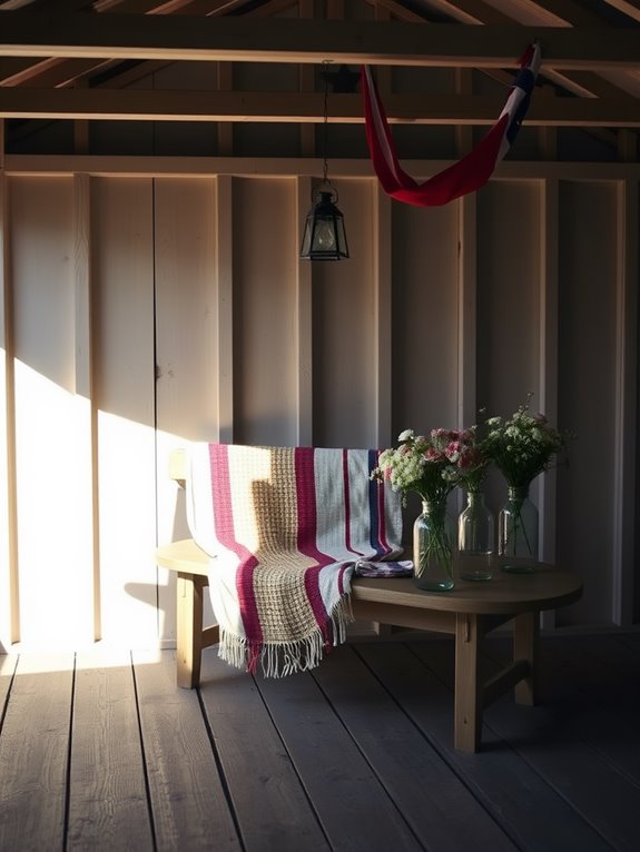 choosing minimalist shed decor