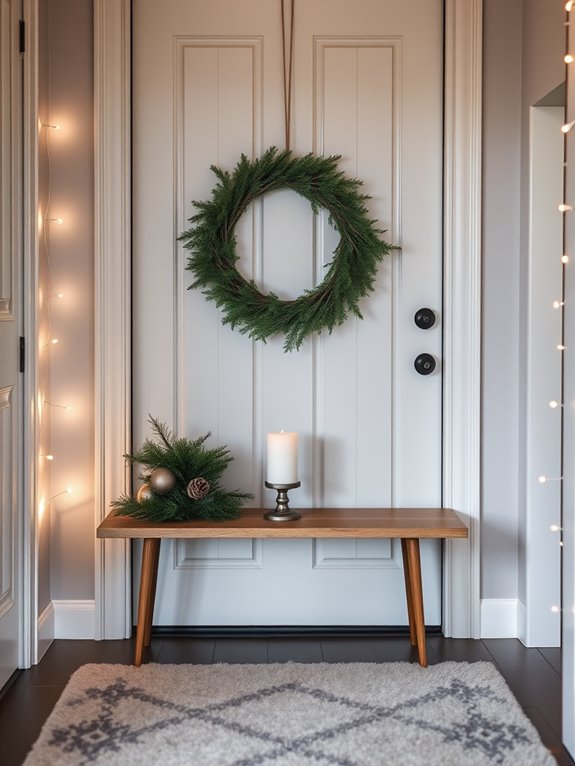 christmas entryway decor choices