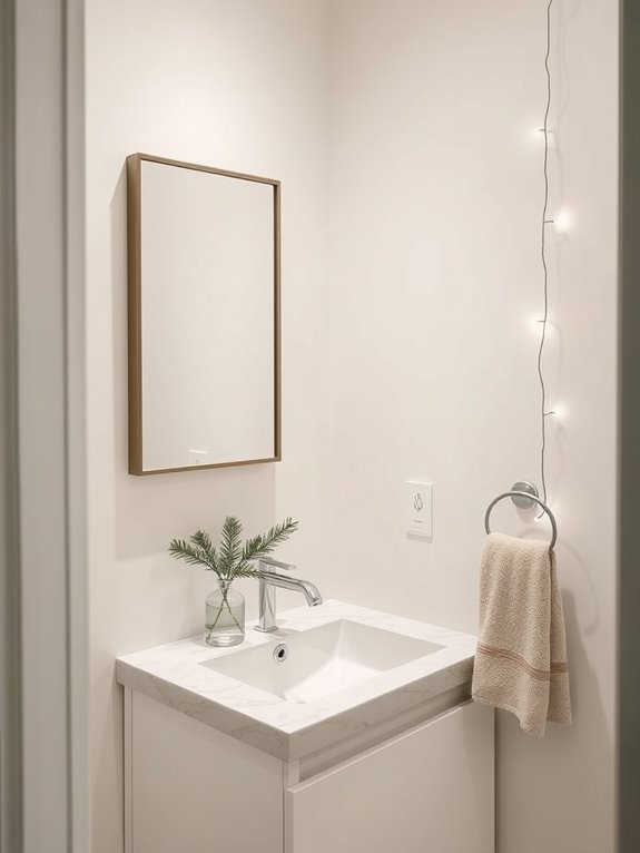 christmas guest bathroom decor