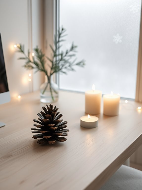 christmas home office decor