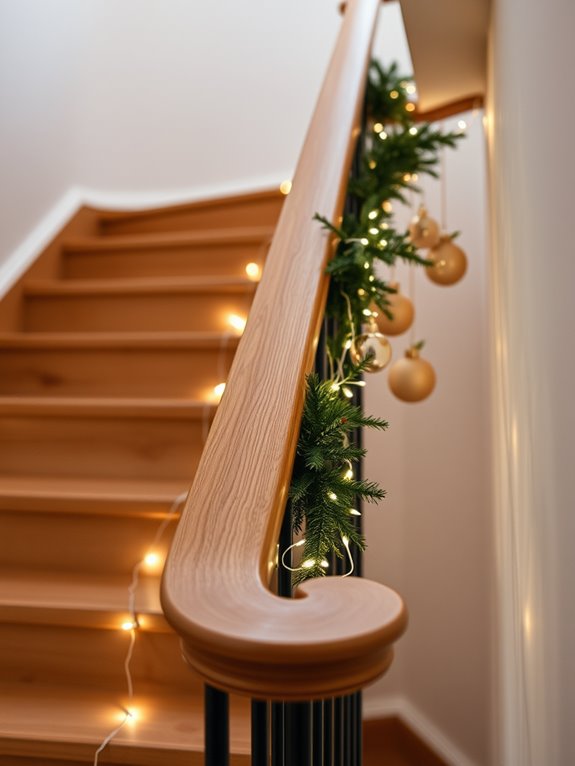 christmas staircase decor tips