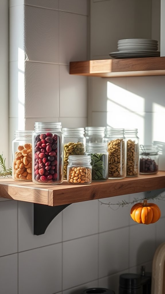 clear containers for organization