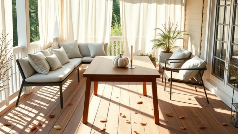 columbus day back porch decor