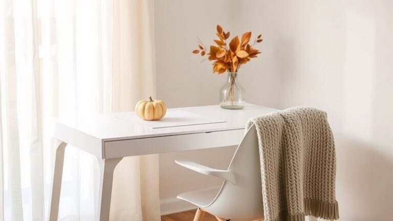 cozy minimalist thanksgiving decor