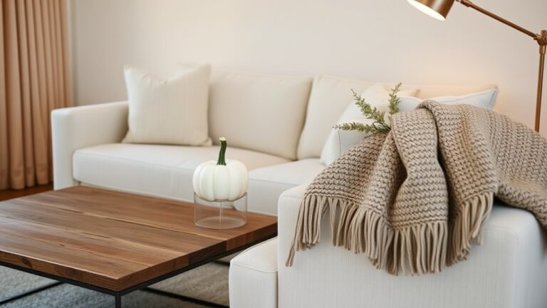 cozy minimalist thanksgiving decor