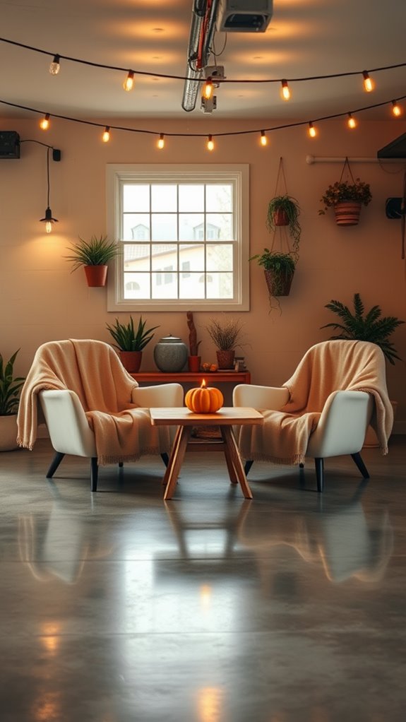 cozy outdoor seating arrangement