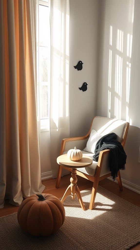 cozy reading corner setup