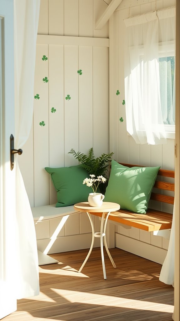 cozy reading corner setup
