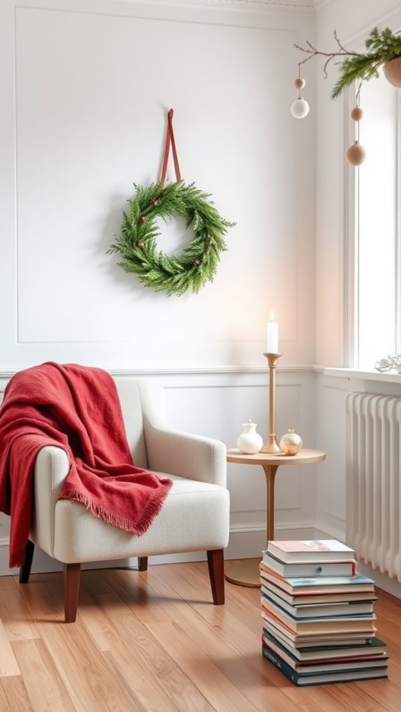 cozy reading nook setup