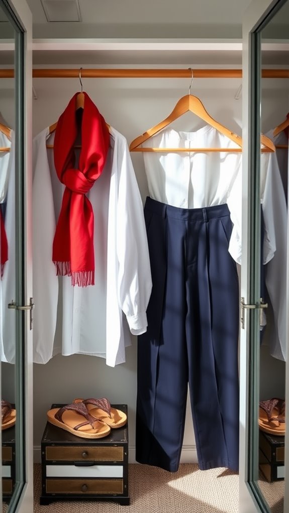 curate essential clothing pieces