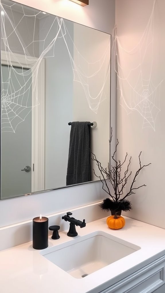 delicate spider web designs