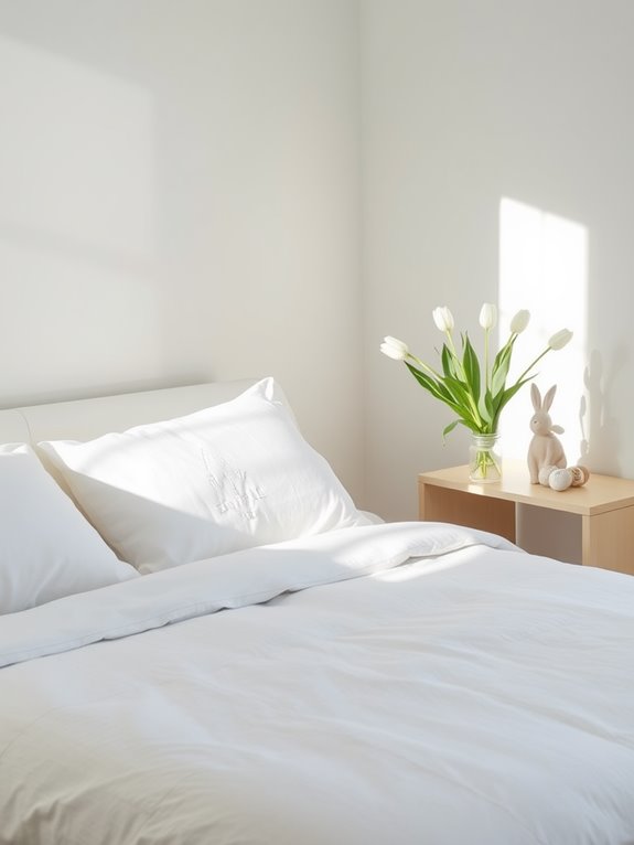 easter minimalist bedroom decor