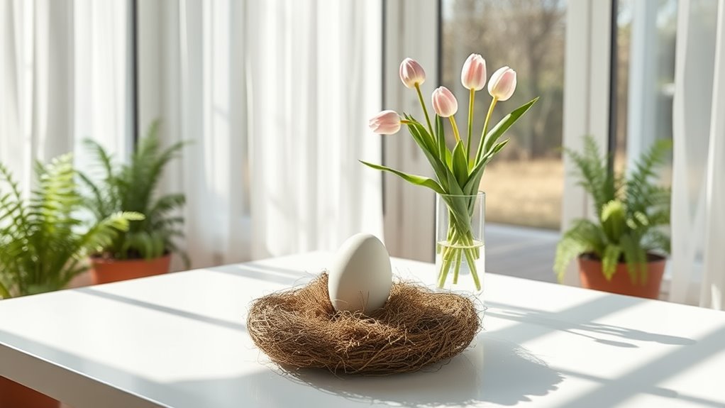 easter sunroom minimalist decor