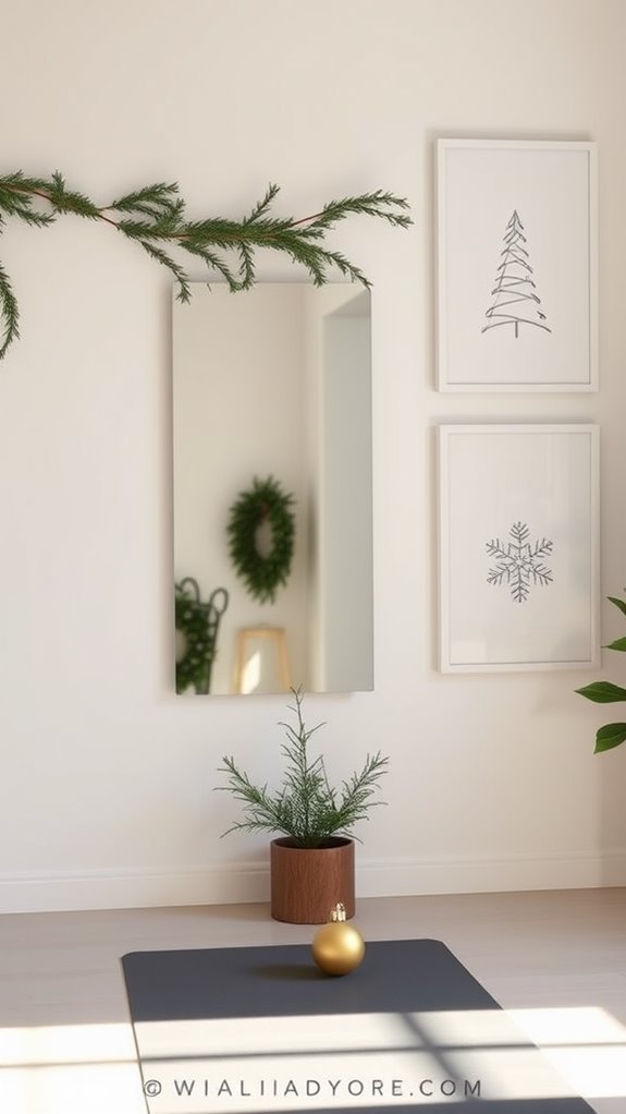 elegant festive wall decor