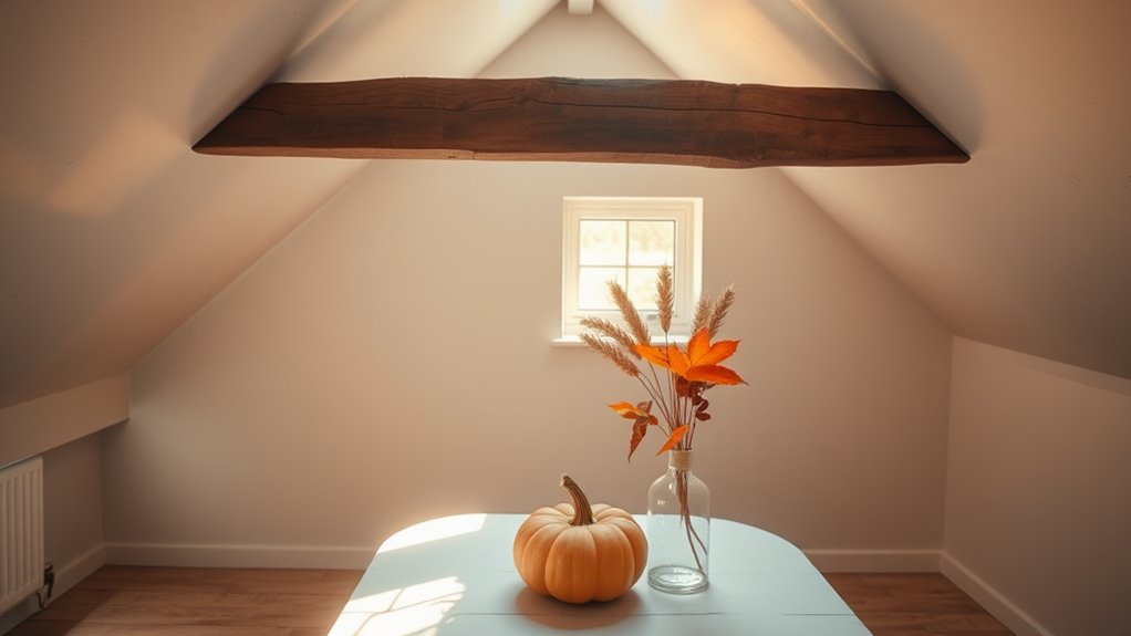 fall attic minimalist decor