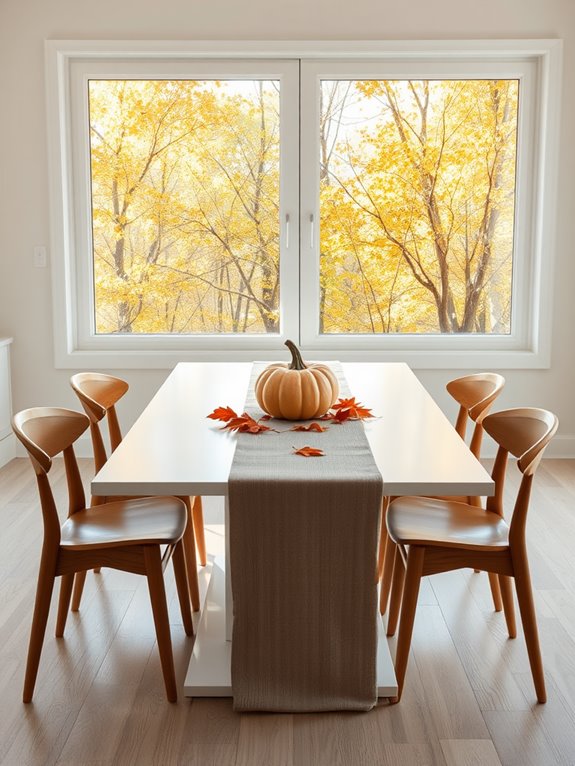 fall dining room decor