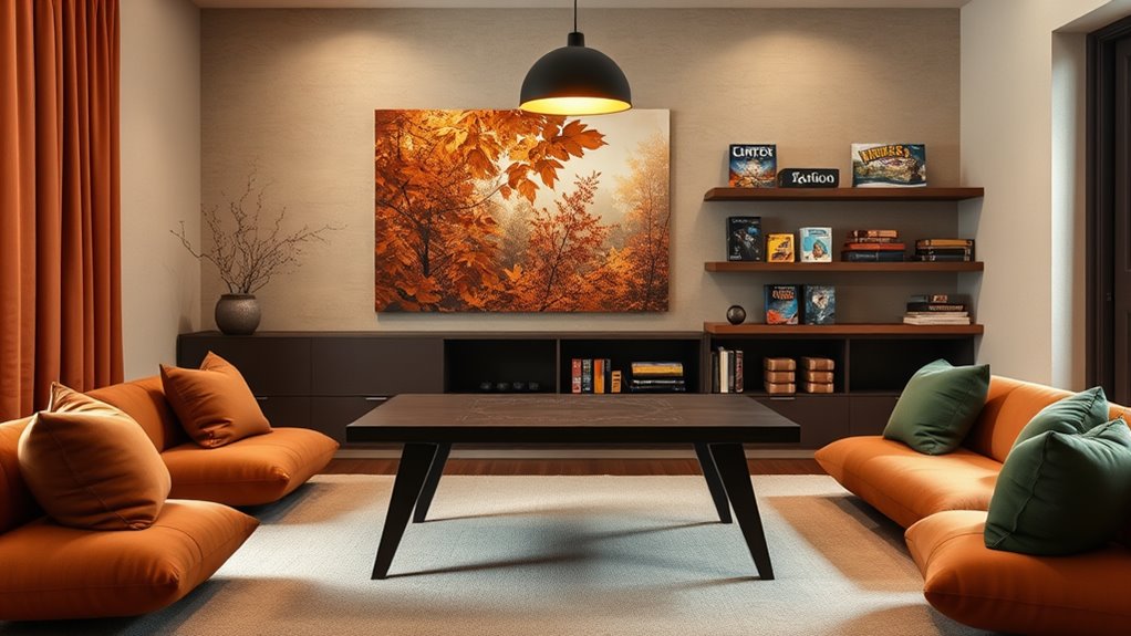 fall game room decor ideas