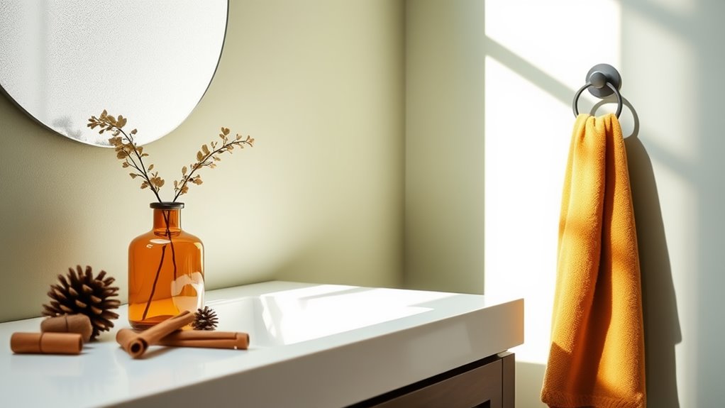 fall minimalist bathroom decor