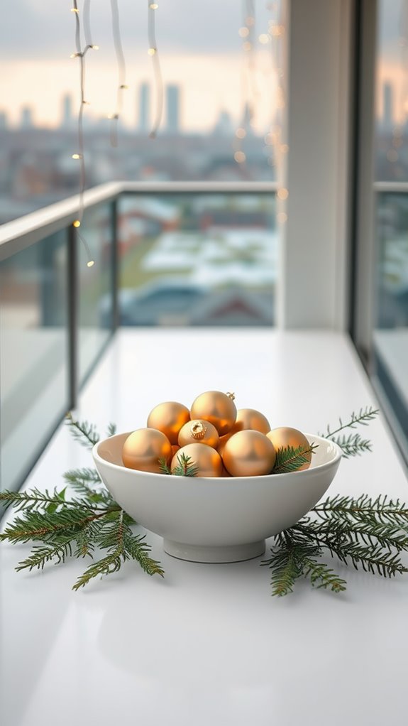 festive minimalist centerpiece design