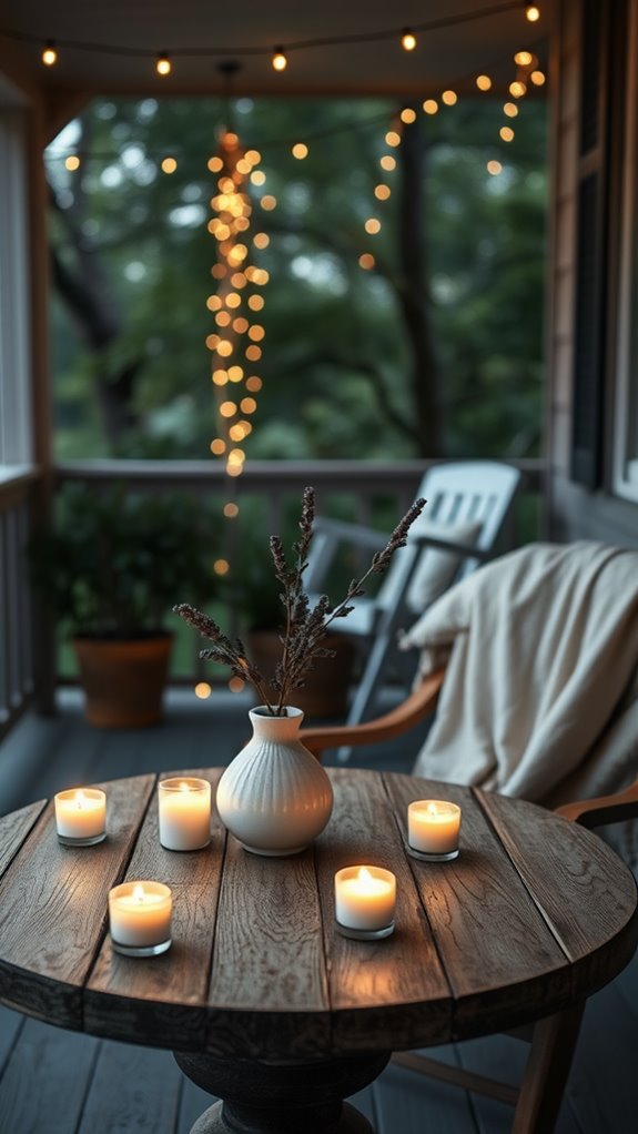 fragrant candles for ambiance