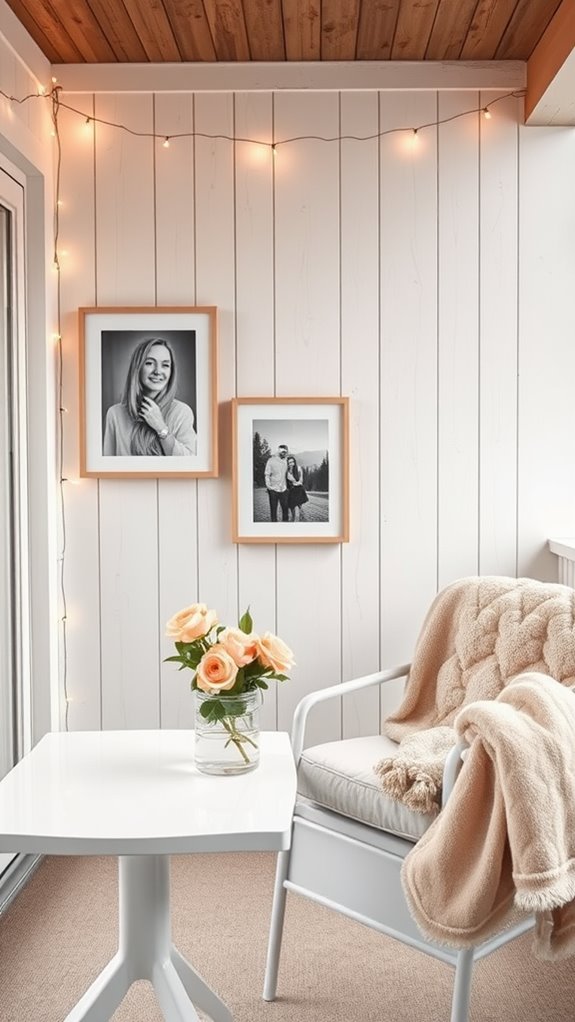 framed photos add personalization