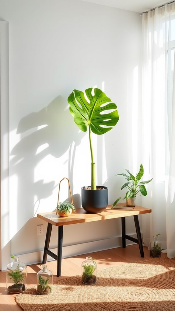 greenery as focal point