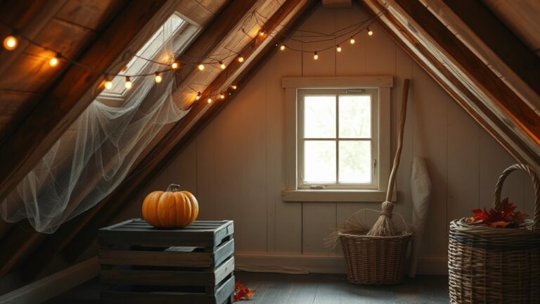 halloween attic minimalist ideas