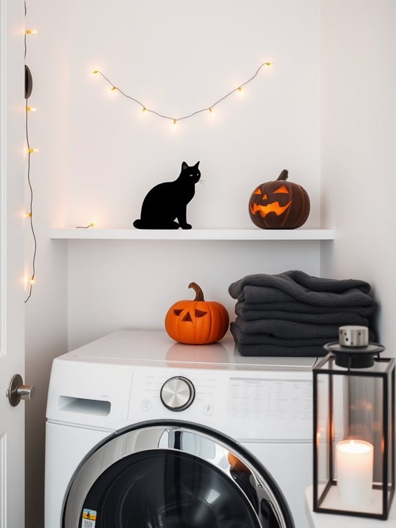 halloween laundry room decor