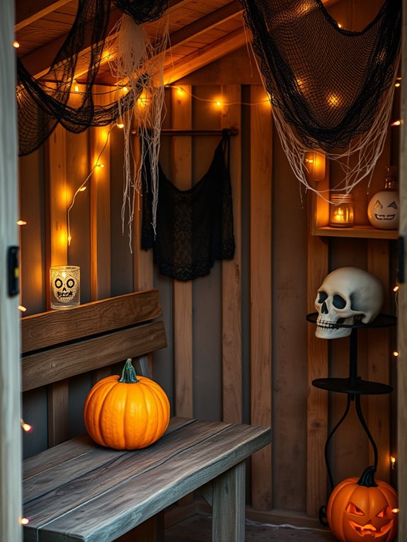 halloween shed decor tips