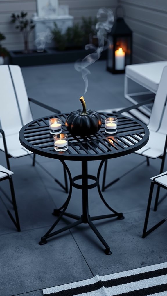 incorporate black accents elegantly