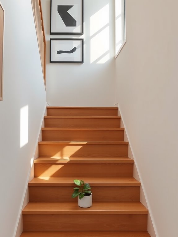 labor day staircase decor