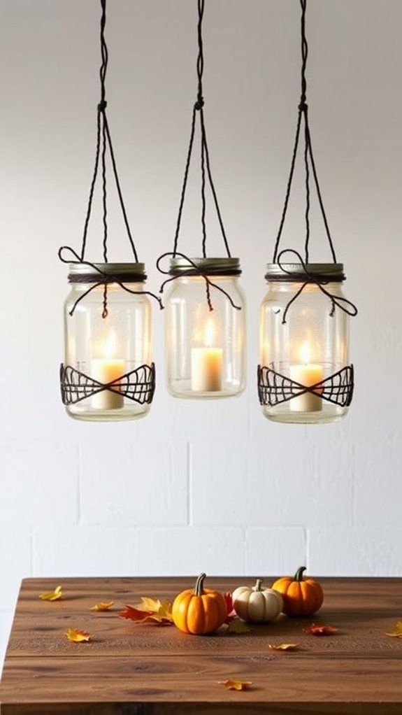 mason jar lantern creation