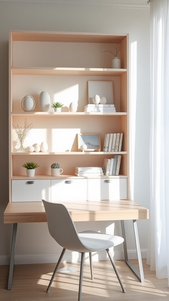 maximize space with shelving