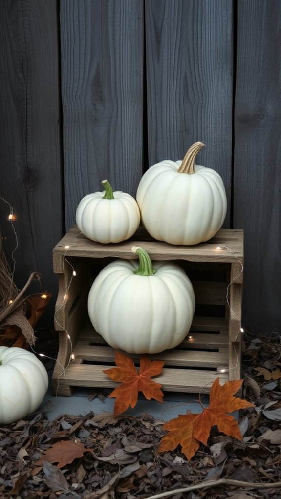 minimalist autumn pumpkin decor