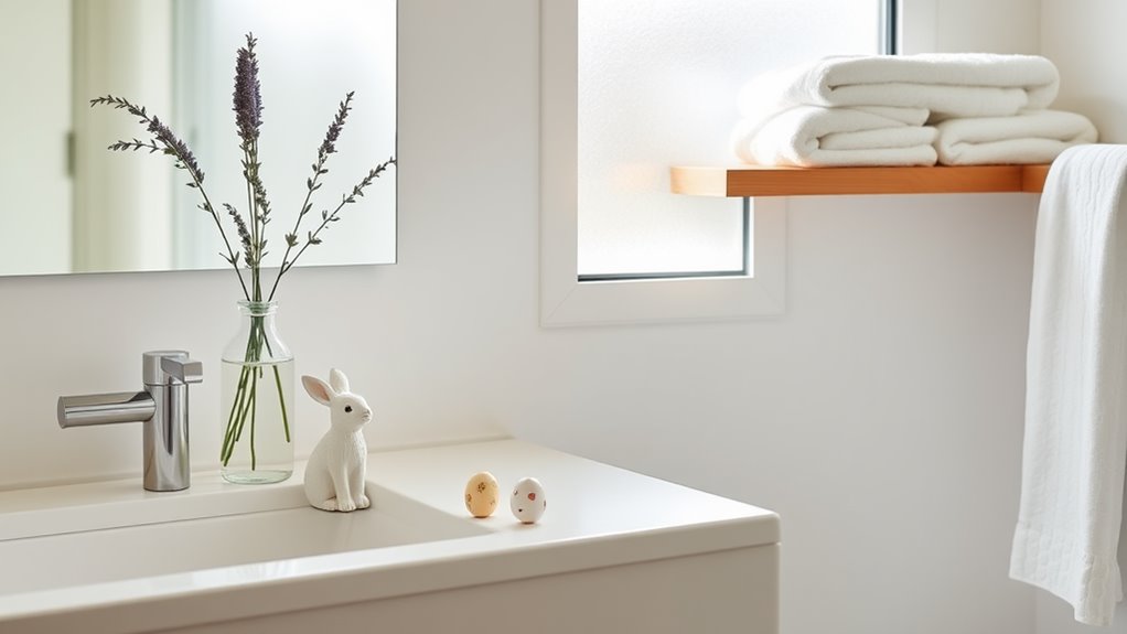 minimalist easter bathroom decorations