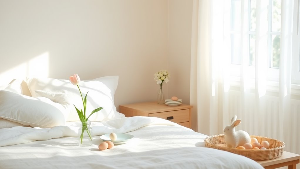 minimalist easter bedroom decor