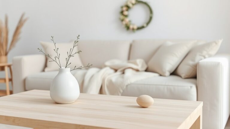 minimalist easter living room
