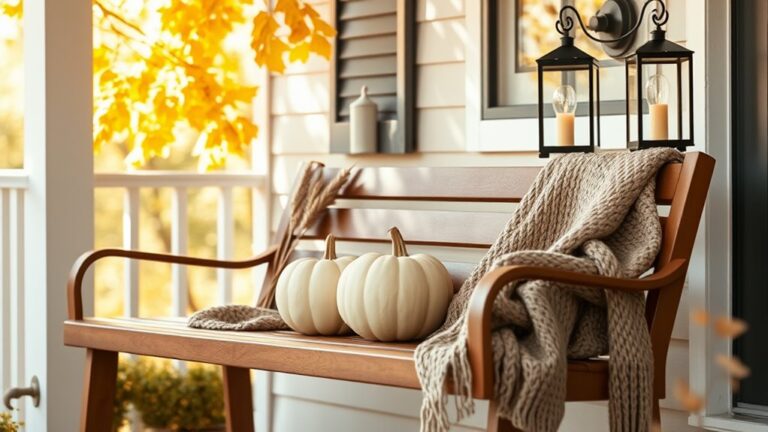 minimalist fall porch decor