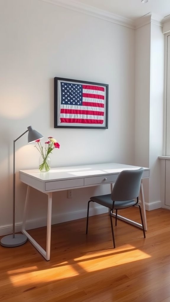 minimalist flag presentation method