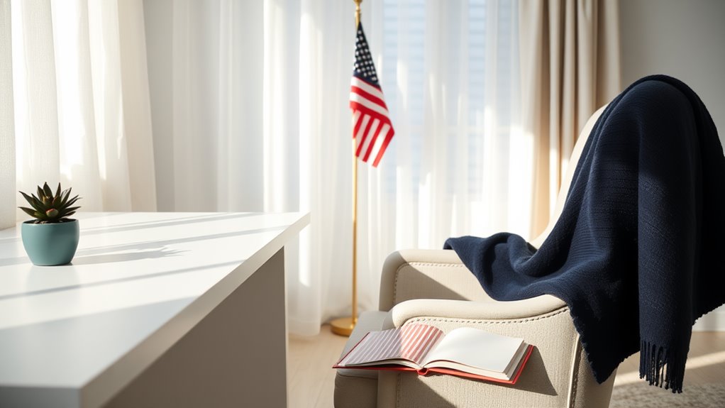 minimalist fourth of july d cor