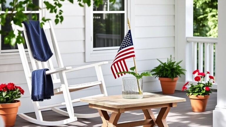 minimalist fourth of july decor