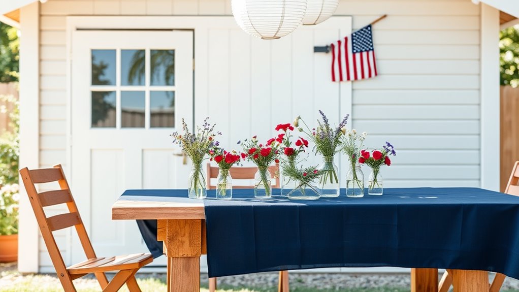 minimalist fourth of july decor