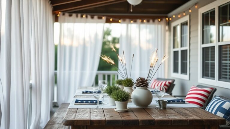 minimalist fourth of july decor