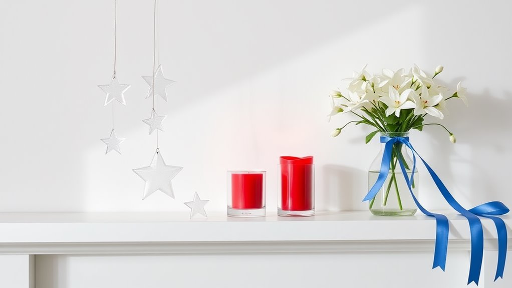 minimalist fourth of july decor