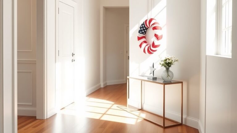 minimalist fourth of july decor